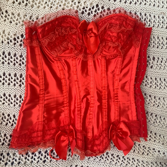 For Love And Lemons Other - For Love & Lemons Red Heart Lace Corset ❤️